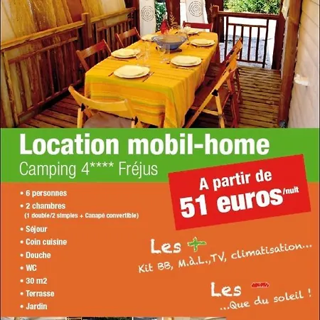 Campsite Charmant Mobilhome - 2 Chambres - Camping 4 Etoiles 4*
